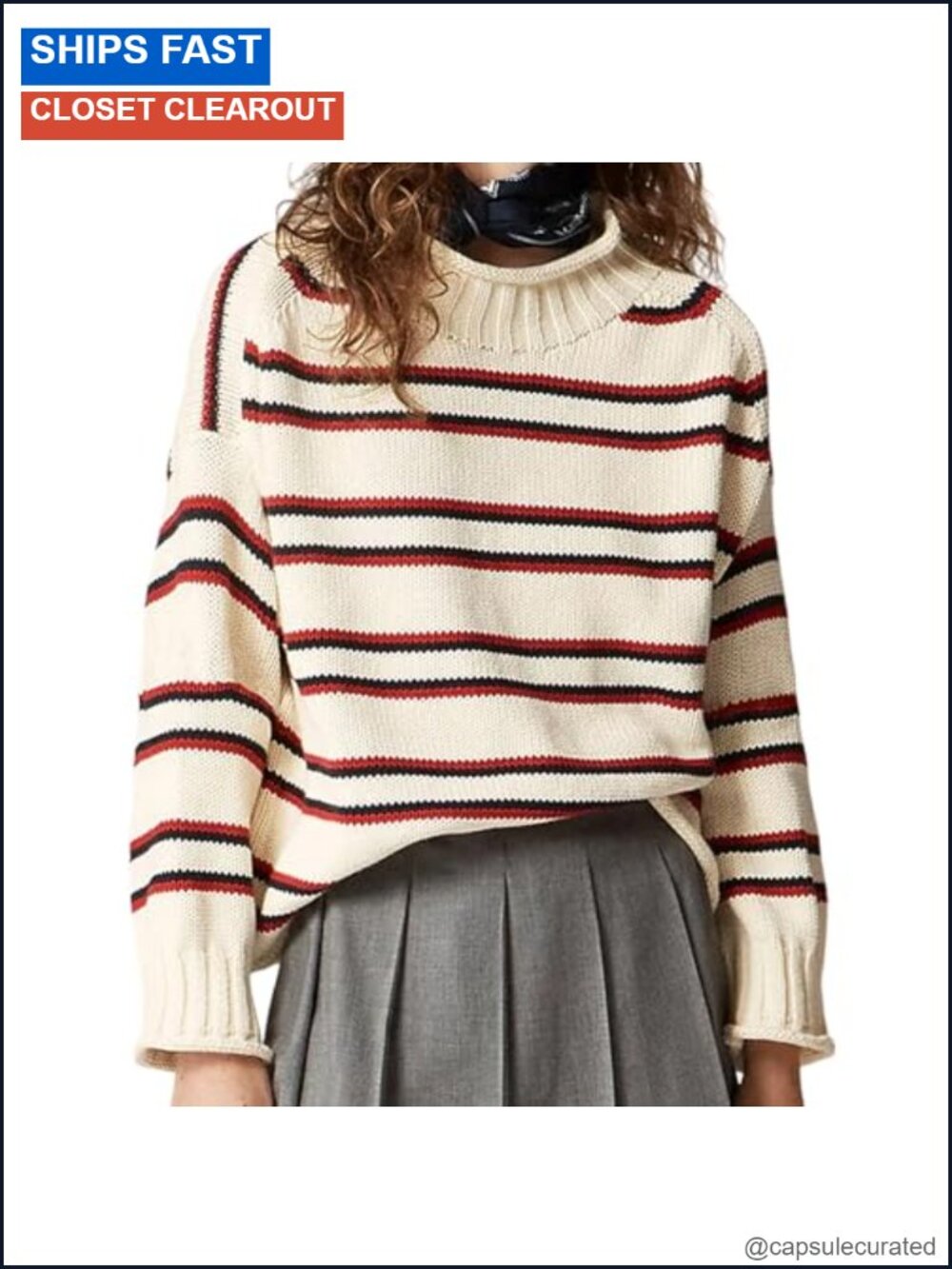 Oversized Roll Neck Sweater Long Sleeve Pullover Casual Fall Top